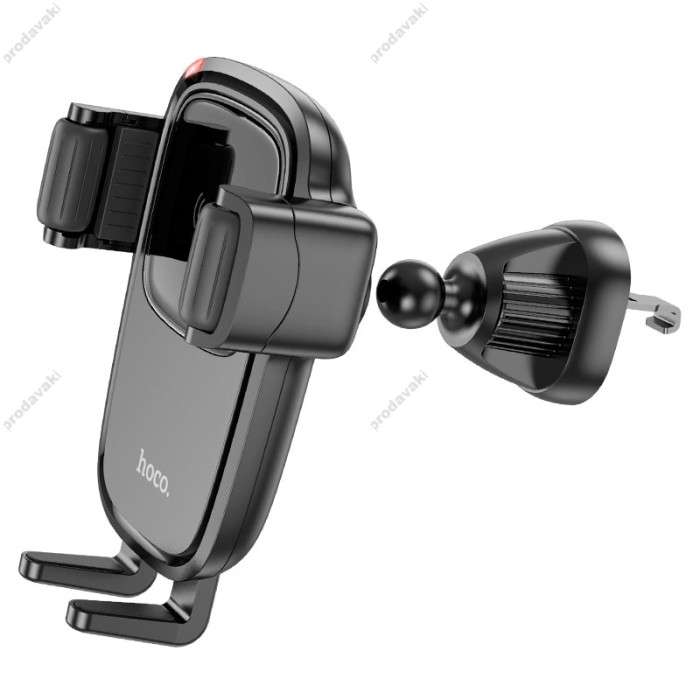 Автомобільний тримач із бездротовою зарядкою Hoco HW1 Pro wireless fast charge (air outlet) Black